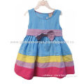 Newest Fashionable Lovely Design Spring Kids'/Girls' Dress, Made of 100% Cotton Material, Sleeveless